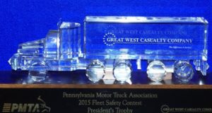 2015 PMTA Fleet Safety Contest Presidents Award